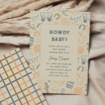 Hallo Baby Western Cowboy Baby Shower
