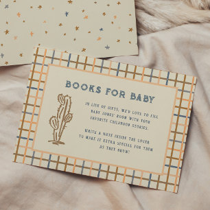 Hallo Baby Western Cowboy Bücher für Baby Shower Begleitkarte