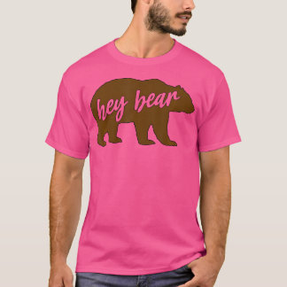 Hallo Bear Funny Zitat Outdoor Wanderung Camping B T-Shirt