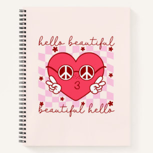 Hallo Beautiful   Niedlich und herzlich Notizbuch