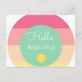 Hallo Beautiful Postkarte