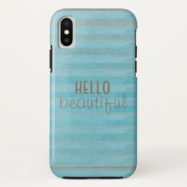 Hallo Beautiful Zitat Boho Striping Muster Case-Mate iPhone Hülle (Rückseite)