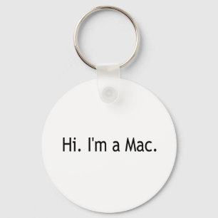 Hallo bin ich ein Mac Schlüsselanhänger