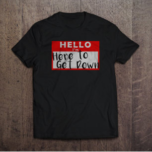 Hallo bin ich hier, unten zu erhalten T-Shirt