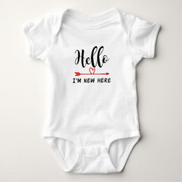 Hallo, bin ich neue hier Baby-Weste Baby Strampler