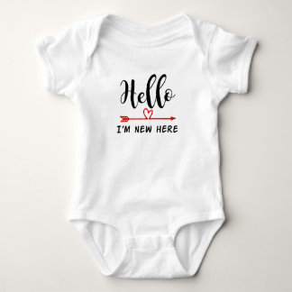 Hallo, bin ich neue hier Baby-Weste Baby Strampler
