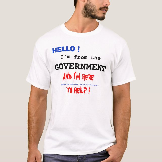 HALLO! , Bin ich von, REGIERUNG T-Shirt (Vorderseite)
