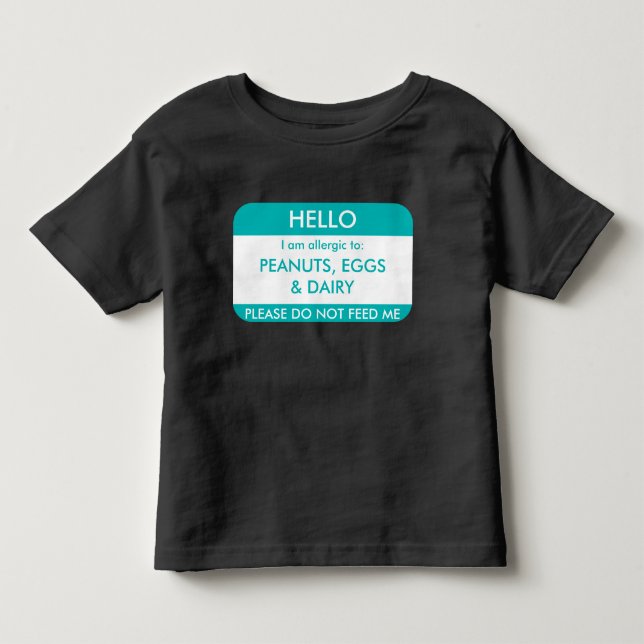 Hallo bin ich zu kundengebundenem kleinkind t-shirt (Vorderseite)