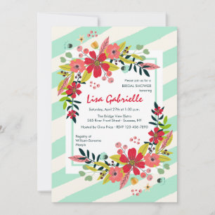 Hallo Blumen der Glück-Einladung Einladung