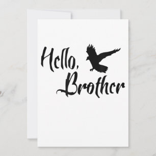 Hallo Bruder für Schwester Brother Ankündigung