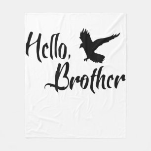 Hallo Bruder für Schwester Brother Fleecedecke