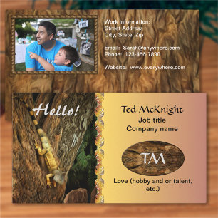 Hallo Bucerias Iguana 1069 Visitenkarte