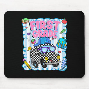 Hallo Bus Schul Lehrer Schüler Rückkehr zur ersten Mousepad