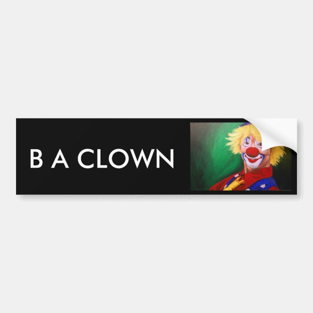 Hallo Clown Autoaufkleber (Vorne)