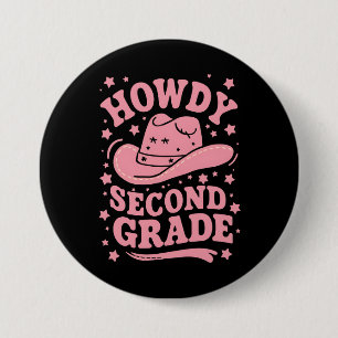 Hallo Cowboy Cowgirl 2. Klasse Zurück zur Schule Button