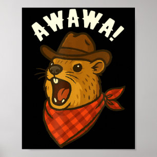 Hallo Cowboy Rock Klippschliefer Awawa Western Lus Poster