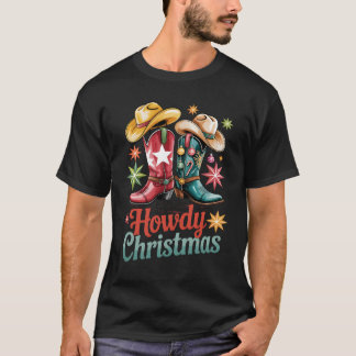 Hallo Cowboy-Stiefel Hut Western Country Rodeo T-Shirt