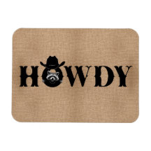 Hallo Cowboy-Waschbär Lustiger Kühlschrank