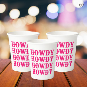 Hallo Cowgirl Disco Letztes Rodeo Pappbecher