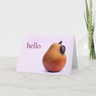 Hallo Da Pear Karte