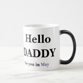 Hallo Daddy Schwangerschaft FULL Reveal Kaffee Tas Verwandlungstasse