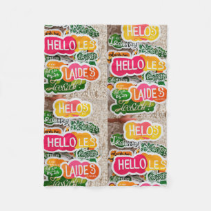 Hallo Damen Fleecedecke