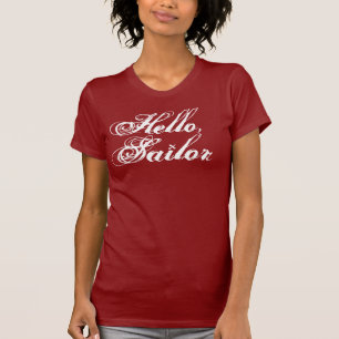 Hallo, das T-Stück des Seemannmädchens T-Shirt