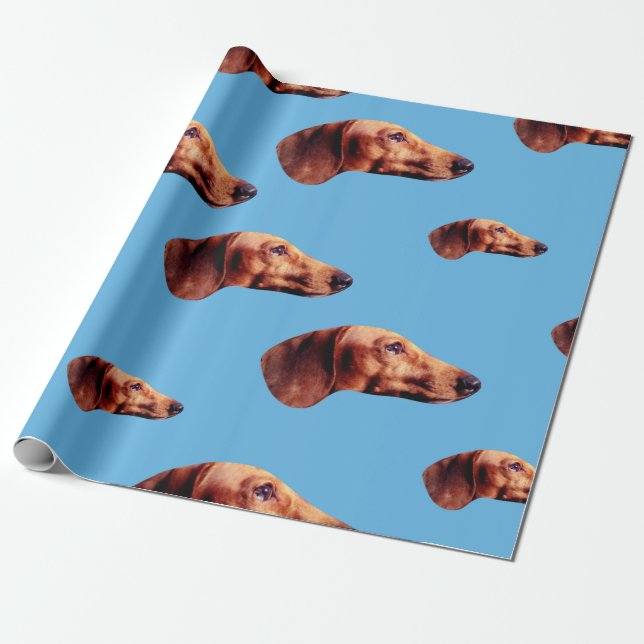 Hallo Def Blau-Packpapier Geschenkpapier (Ungerollt)