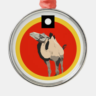 Hallo der Kamel Ornament Aus Metall