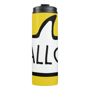 HALLO! Deutsche Gruß, Hallo-Sprechblase Thermosbecher