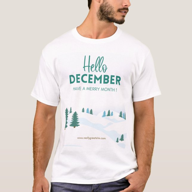 Hallo Dezember T - Shirt (Vorderseite)