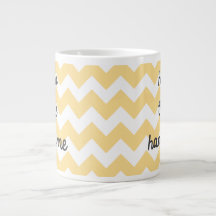"Hallo dort hübsche" Zickzack riesige Tasse