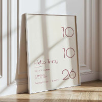 Hallo Dreißig Minimal Modern 30. Geburtstag