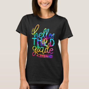 Hallo Dritte Klasse Stift zurück an die Schule Leh T-Shirt