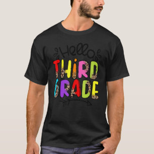 Hallo Dritte Klasse Team 3. Klasse zurück zur Schu T-Shirt