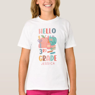Hallo Dritte Klasse zurück in die Schule Kinder T-Shirt