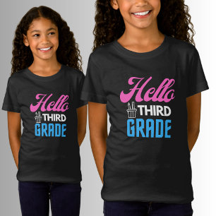Hallo Dritte Klasse, zurück zum T - Shirt der Schu