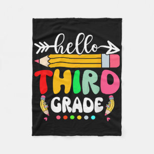 Hallo Dritter Grad 3 zurück zum Schullehrer Fleecedecke