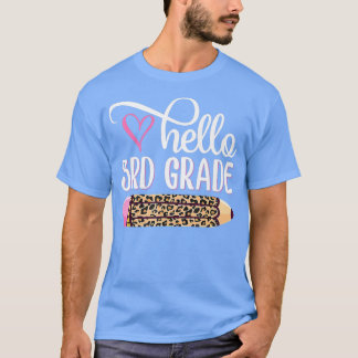 Hallo Drittes Team 3. Klasse Zurück zur Schule Te T-Shirt