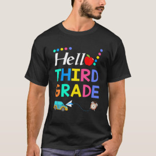 Hallo Drittes Team 3RD Klasse zurück zur Schule Te T-Shirt