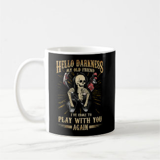 Hallo Dunkelheit, alte Freunde kommen mit dir zu s Kaffeetasse