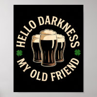Hallo Dunkelheit alter Freund irisches Bier St. Pa