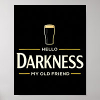 Hallo Dunkelheit alter Freund irisches Bier St. Pa