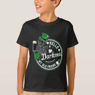 Hallo Dunkelheit alter Freund irisches Bier St. Pa T-Shirt