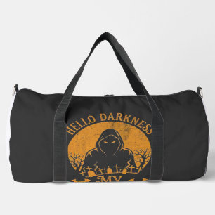 Hallo Dunkelheit Alter Freund Sensenmann Orange Mo Duffle Bag