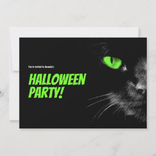Hallo Dunkelheit Grünen Augen Halloween Save The Date