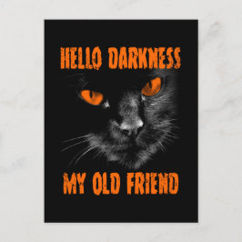 Hallo Dunkelheit mein alter Freund: Halloween Edit Postkarte