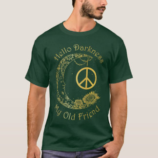 Hallo Dunkelheit mein alter Freund Hippie vintage T-Shirt