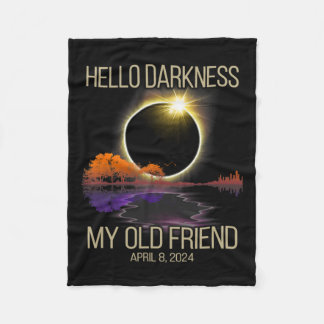 Hallo Dunkelheit Mein alter Freund Solar Eclipse 0 Fleecedecke