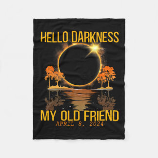 Hallo Dunkelheit Mein alter Freund Solar Eclipse 0 Fleecedecke